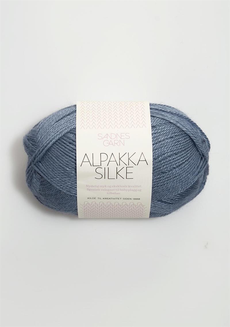 Alpakka silke, Jeansblå