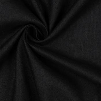 Linen washed 170g/m2, Black