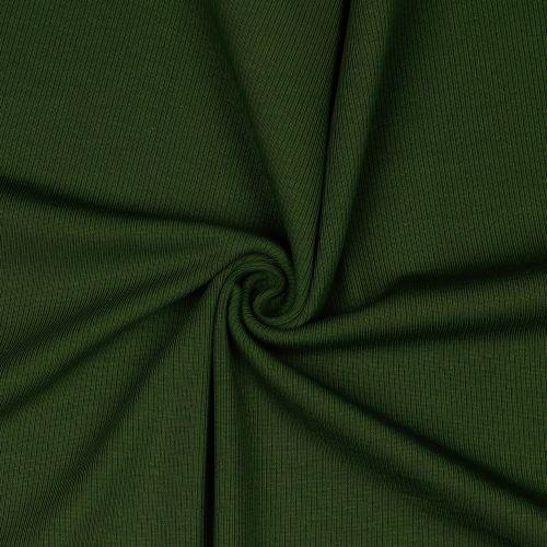 Rib jersey Dark green