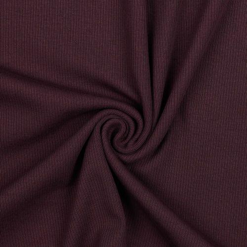 Rib jersey, Aubergine