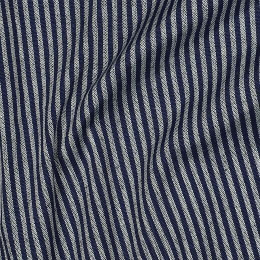 Jacquard yarn dyed stripes, Navy