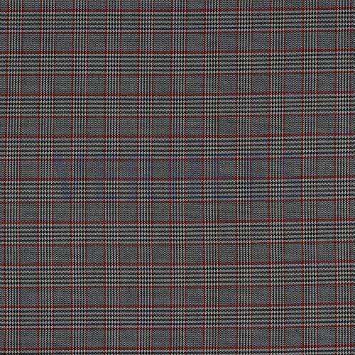 Tartan check, Black/White/red