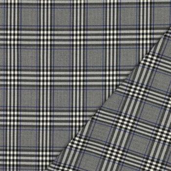 Tartan check Grey/Black/Cobalt