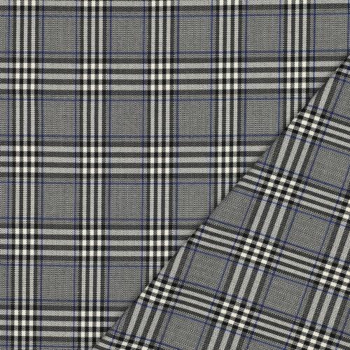 Tartan check Grey/Black/Cobalt