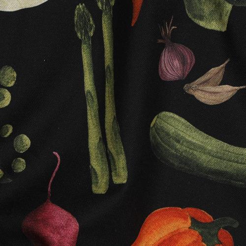 Canvas digital Vegetables, Black