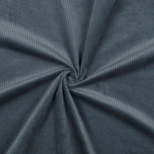 Corduroy washed 6W stretch, Grey blue