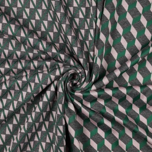 Knitted jacquard Graphic, green
