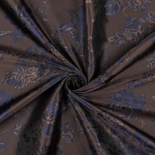 Jacquard Flowers, Brown