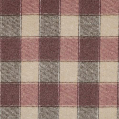 Brushed yarn dyed checks, Blush