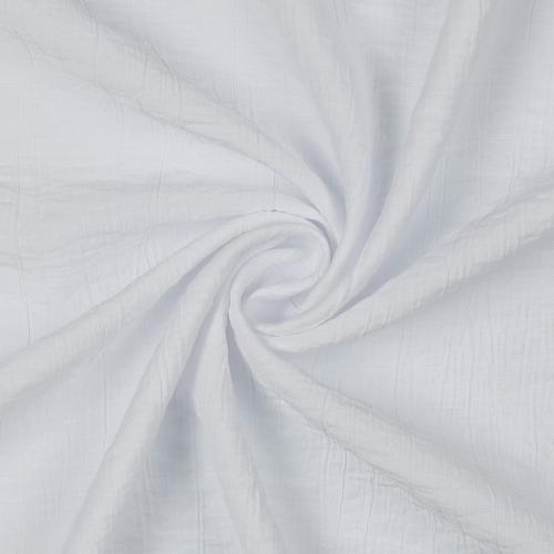 Viscose crinkle, White