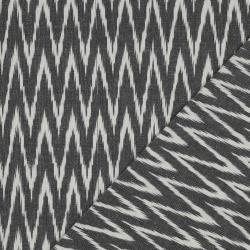 Cotton ikat, Grey