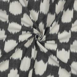 Cotton ikat, Grey