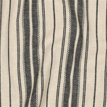 Linen viscose Stripes, Natural/Black