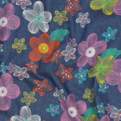 Denim 4,5OZ Flowers, Jeans