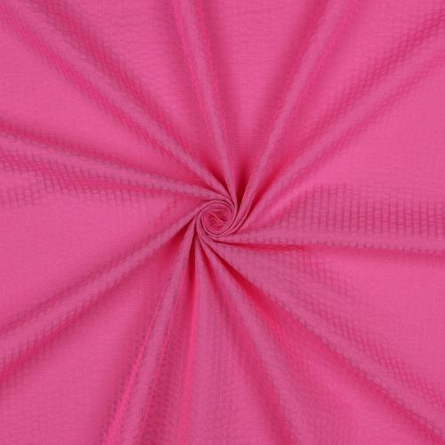 Cotton Jacquard Seersucker, Fuchsia