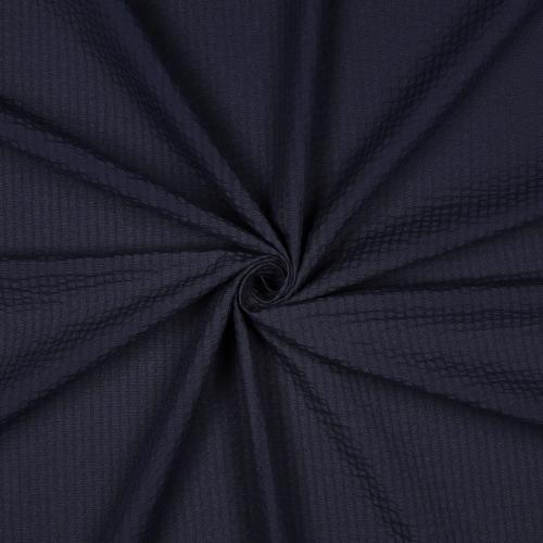 Cotton Jacquard Seersucker, Navy