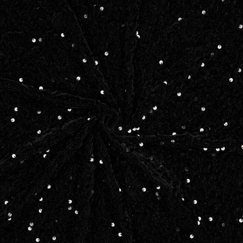 Sequins velvet, Black