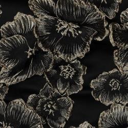 Jacquard Flowers, Black