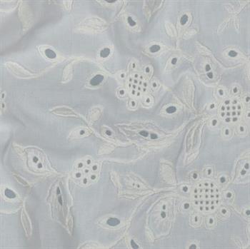 Cotton voile one-side, White