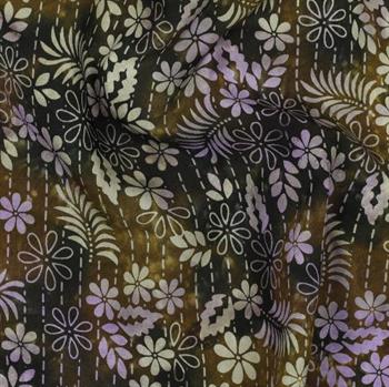 Handcrafted batik viscose, Green
