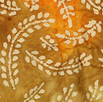 Handcrafted batik bomuld, Orange