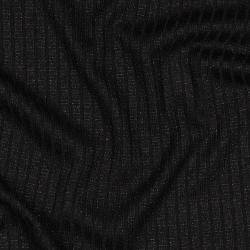 Knitted lurex, Black silver lurex