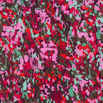 Økotex viscose digital Colorful garden Nerida Hansen, Plum