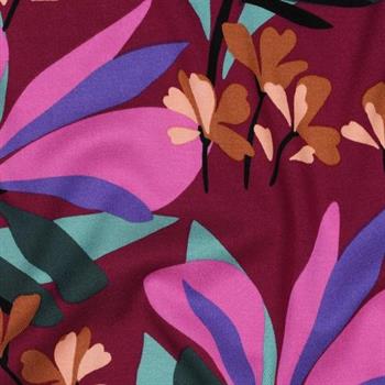 Rosella/viscose stretch Spring Garden Nerida Hansen, Mauve