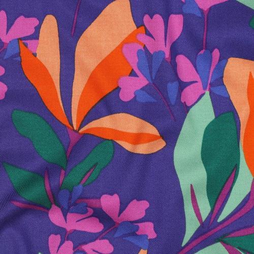 Rosella/viscose stretch Spring Garden Nerida Hansen, Royal blue/apricot