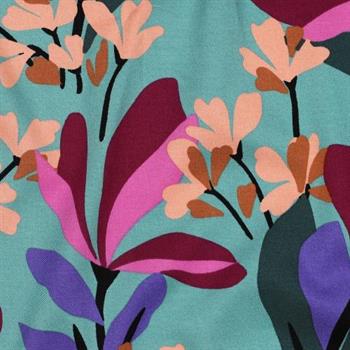 Rosella/viscose stretch Spring Garden Nerida Hansen, Sea blue