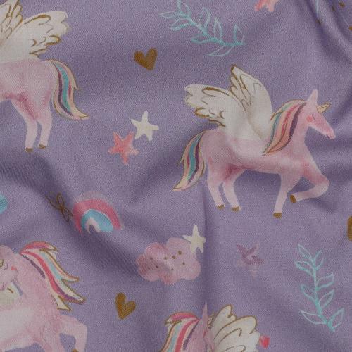 Fine poplin Unicorns, Lavender