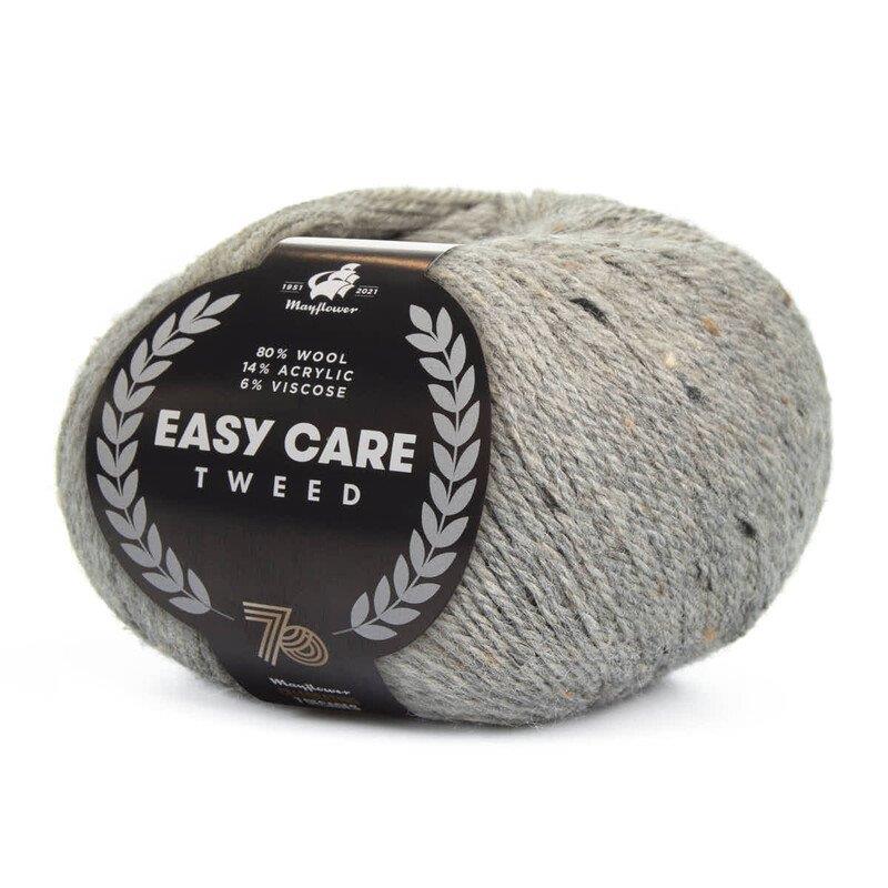 Easy care tweed Lysegrå