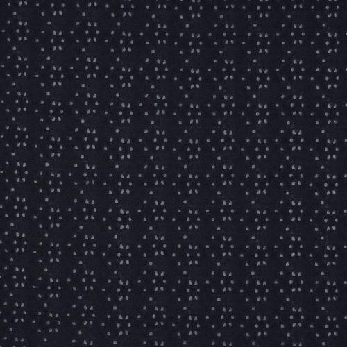 Polyester m/print, Navy