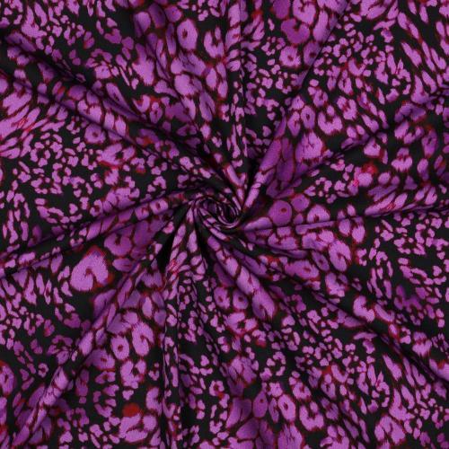 Rosella/viscose stretch Digital Animal skin, Purple