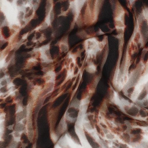 Viscose digital Animal skin, Brown