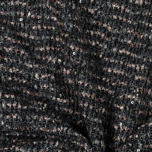Knit with spangle, Powder grey