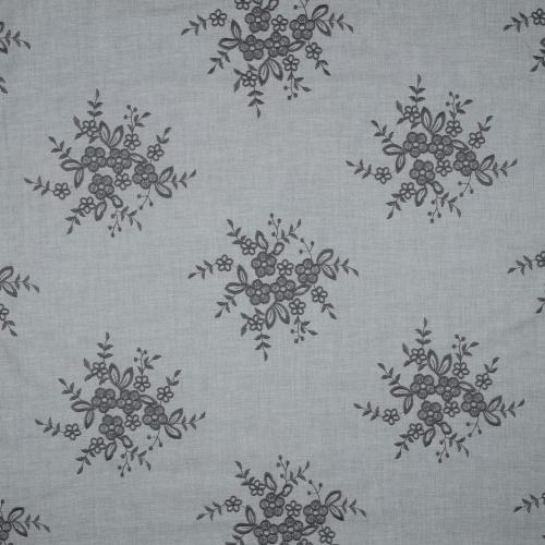Cotton embroidery, Grey