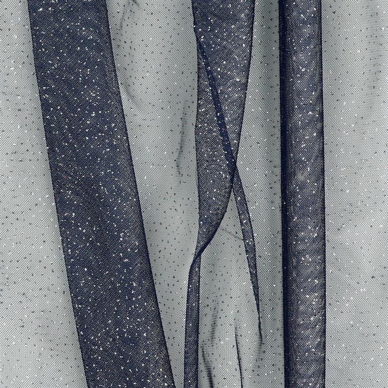 Royal Tule/tyl blød Glimmer, Navy/silver