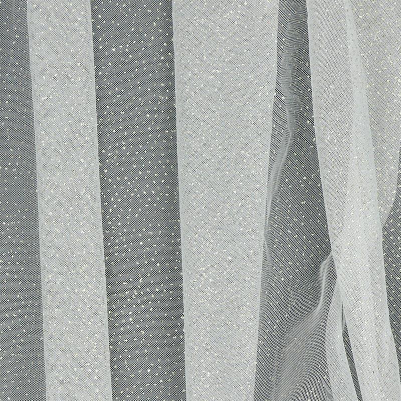 Royal Tule/tyl blød Glimmer, White/Gold