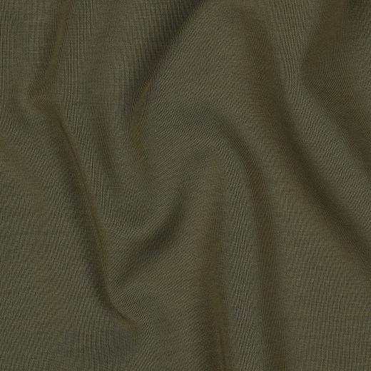 Cotton Interlock jersey, Army green