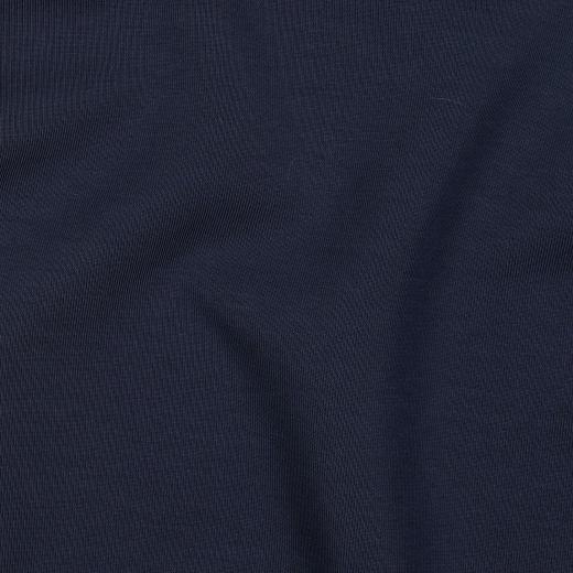Cotton Interlock jersey, Navy