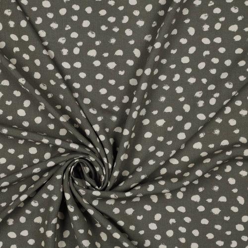 Viscose Dots, Army Green