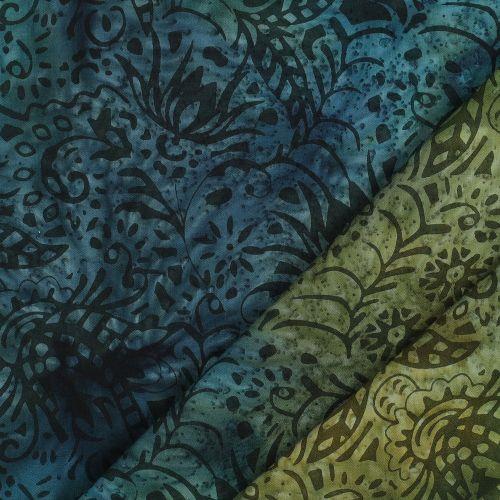 Unique crafted batik cotton, Aqua