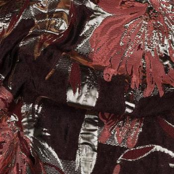 Jacquard Flowers, Aubergine