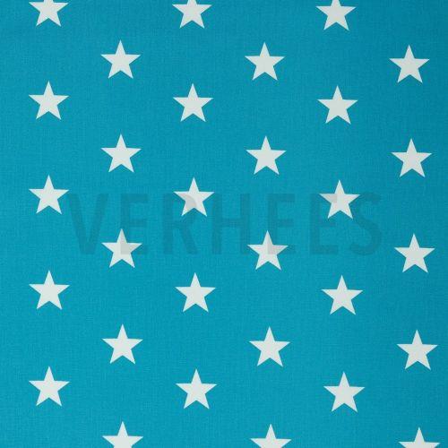 Poplin Stars, Turquoise