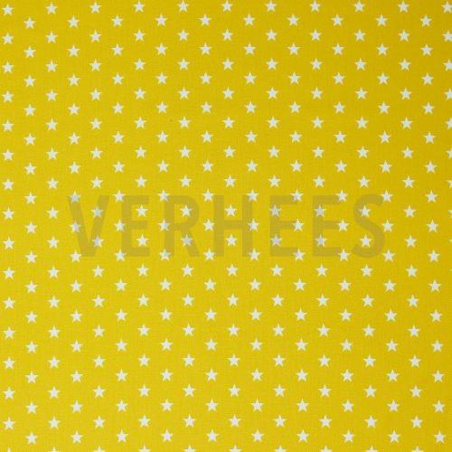 Poplin Petit stars, Yellow