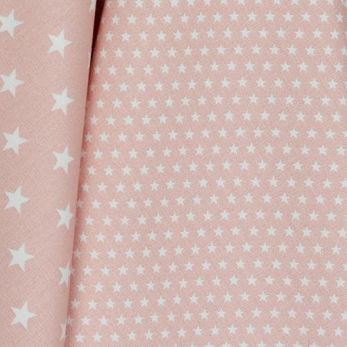 Poplin Mini stars, Old rose