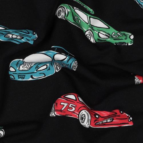 French terry Racecars, Black