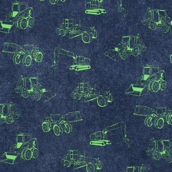 Økotex bomulds jersey Work vehicles, Navy