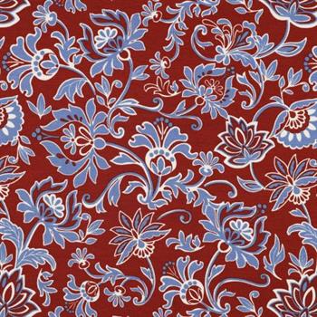 Punta di Roma Paisley Flowers, Bordeaux